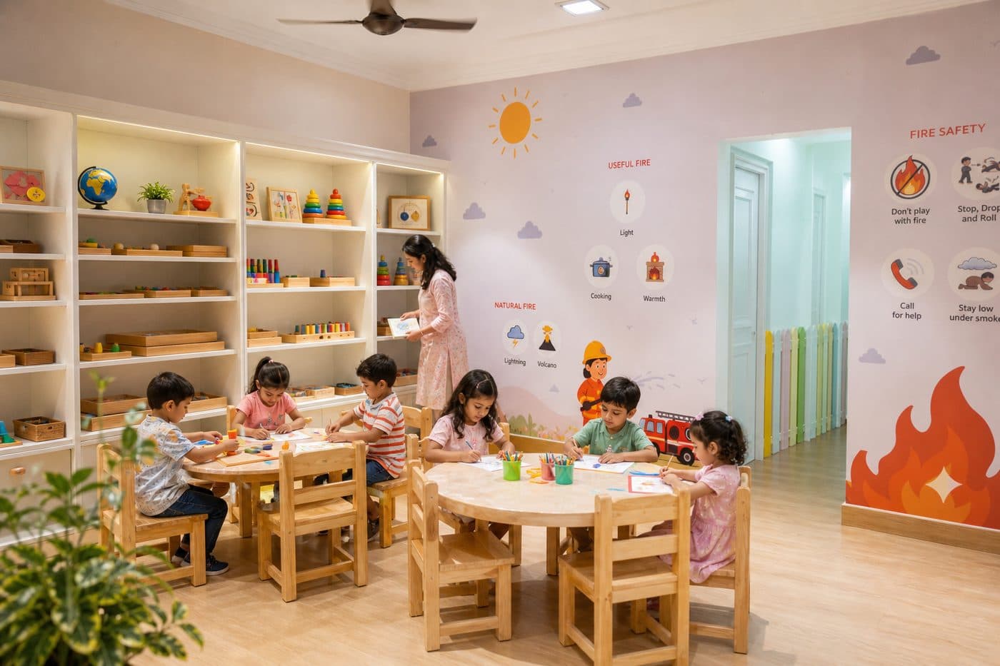 PP1 (LKG) programme โ children learning at WISH Preschool