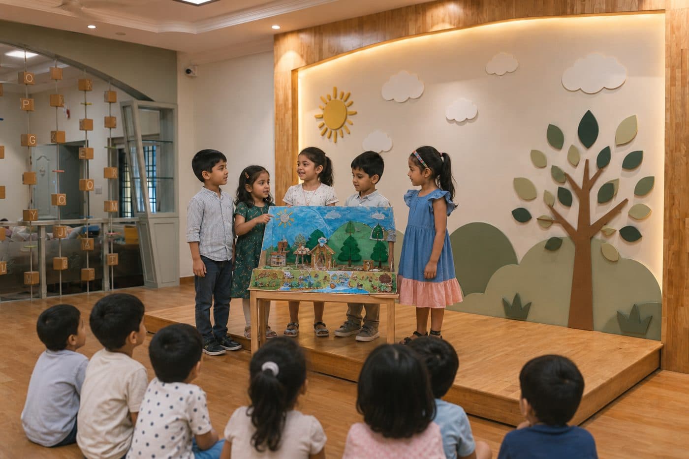 PP2 (UKG) programme โ children learning at WISH Preschool