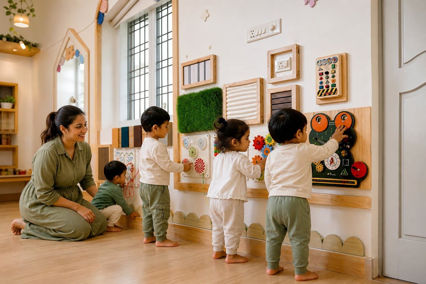 Children exploring sensory play at WISH
